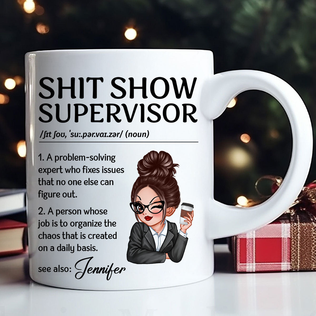 A Problem Solving Expert Personalized Mug, Funny Gift For Colleagues, Coworkers, Work Friends, Work Besties