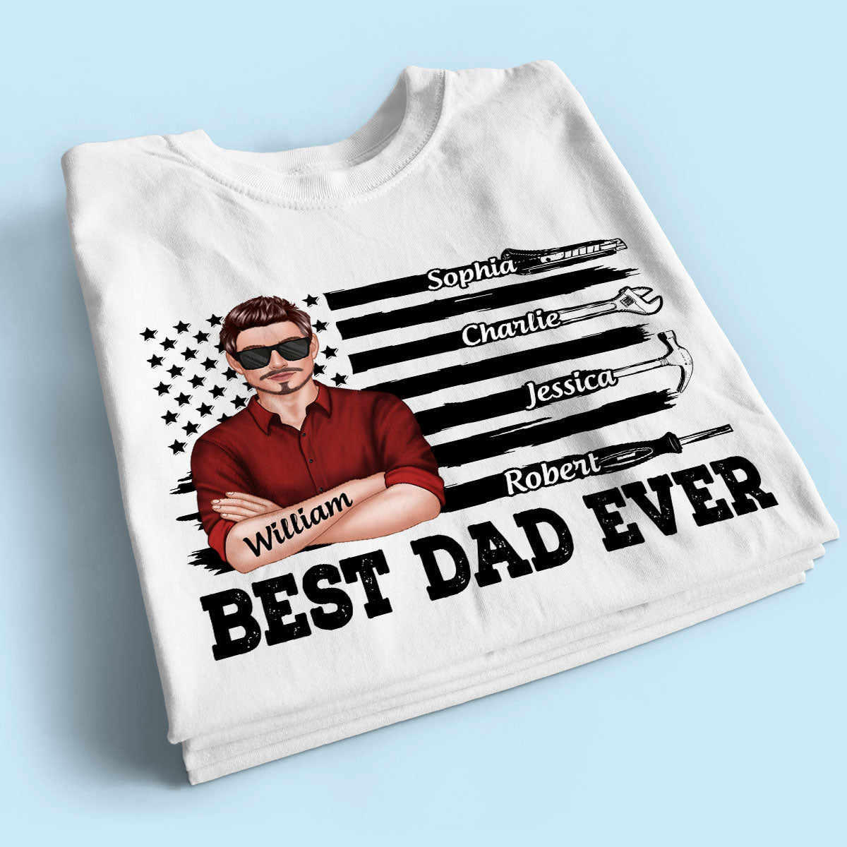 Best American Dad Mechanic Dad Personalized Shirt