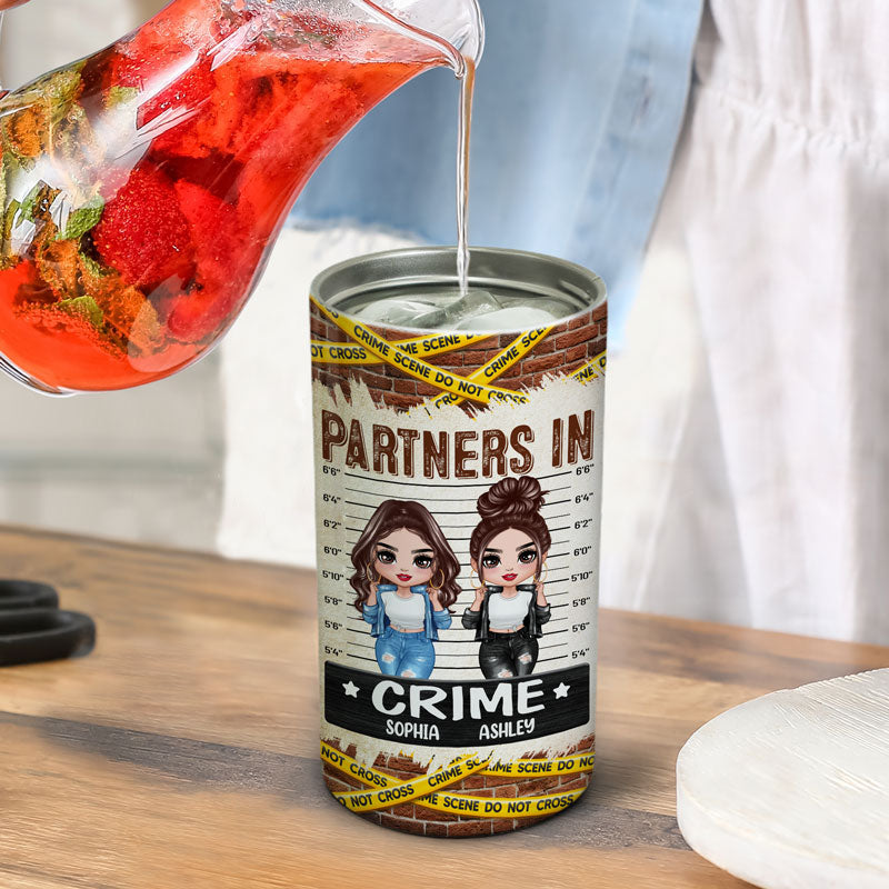 Partners In Crime Cool Doll Besties Personalized 4 In 1 Can Cooler