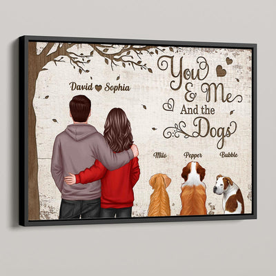 Couple And Dogs Cats Favorite Place Is Next To You Personalized Poster, Gift For Him, For Her, For Valentine's Day