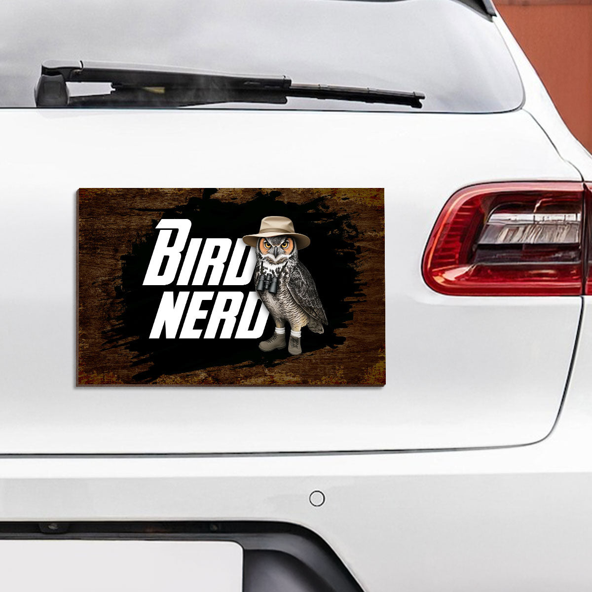 Bird Nerd Funny Gift for Bird Watcher Twitcher Bird Lover Personalized Car Magnet