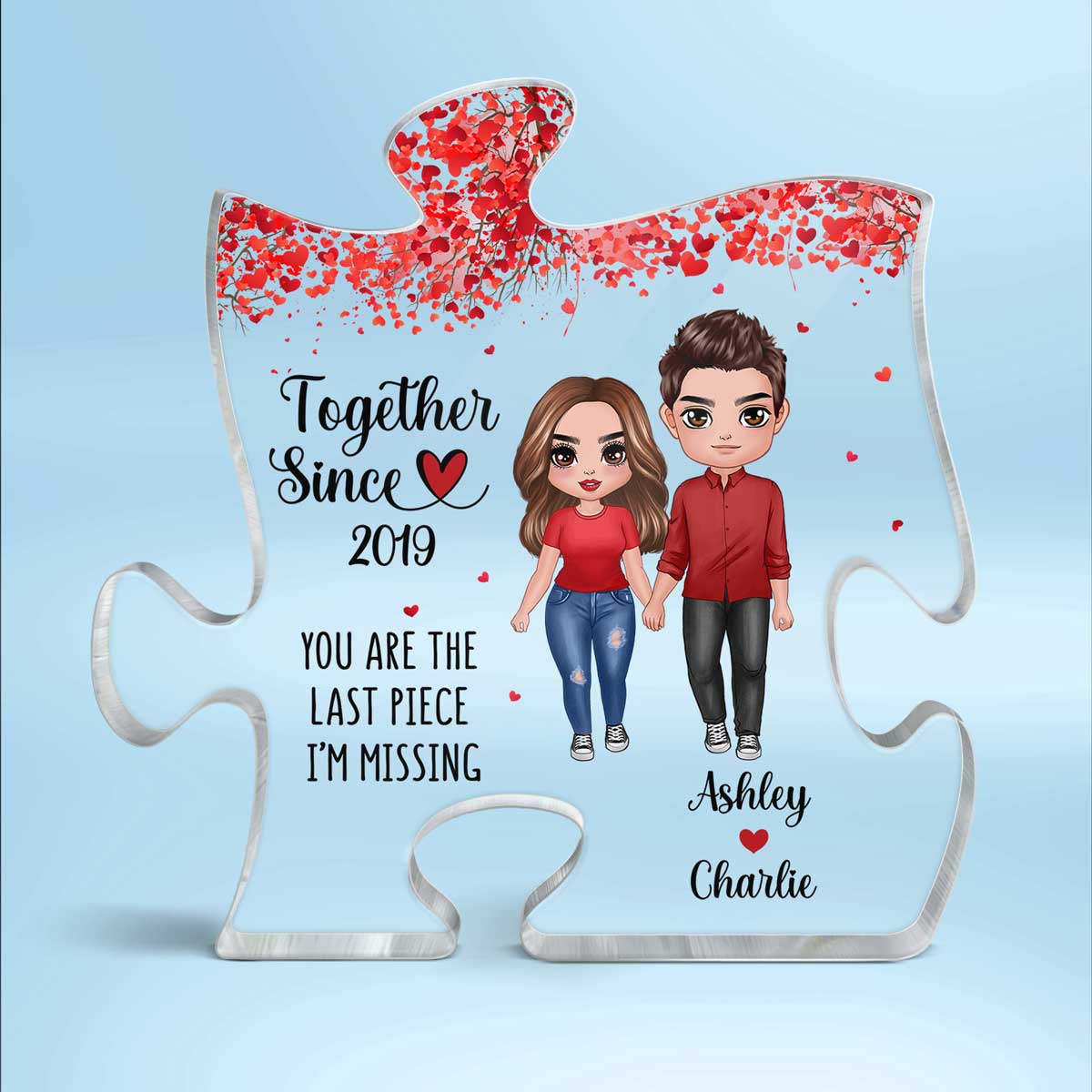 Together Since Last Piece I‘m Missing Personalized Puzzle Acrylic Plaque