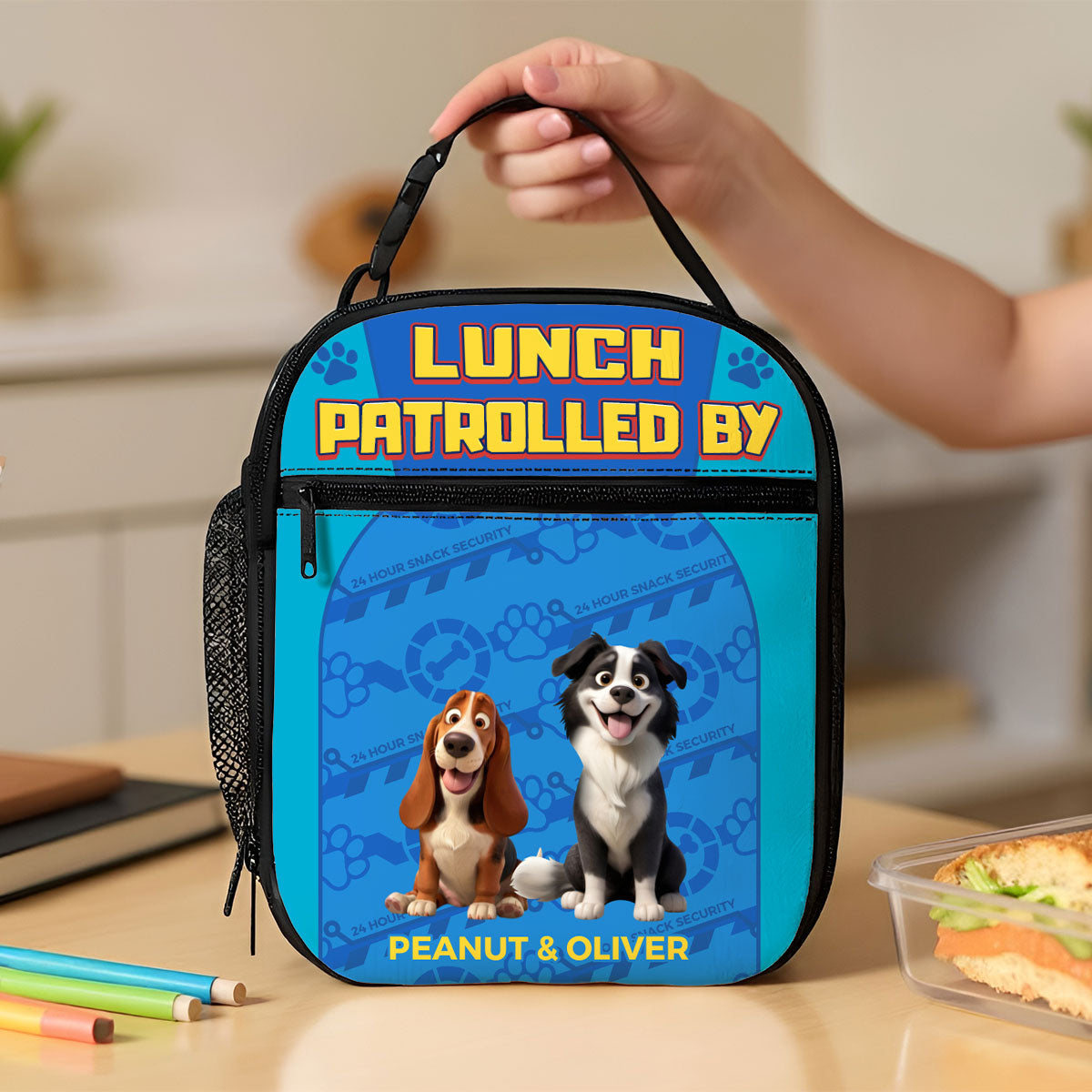 Lunched Patrolled by Dogs Personalized Insulated Lunch Bag for Kids, Back to School Gift for Kids