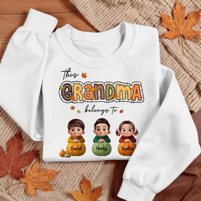 Fall Season Cozy Vibe Grandma Personalized Sweatshirt