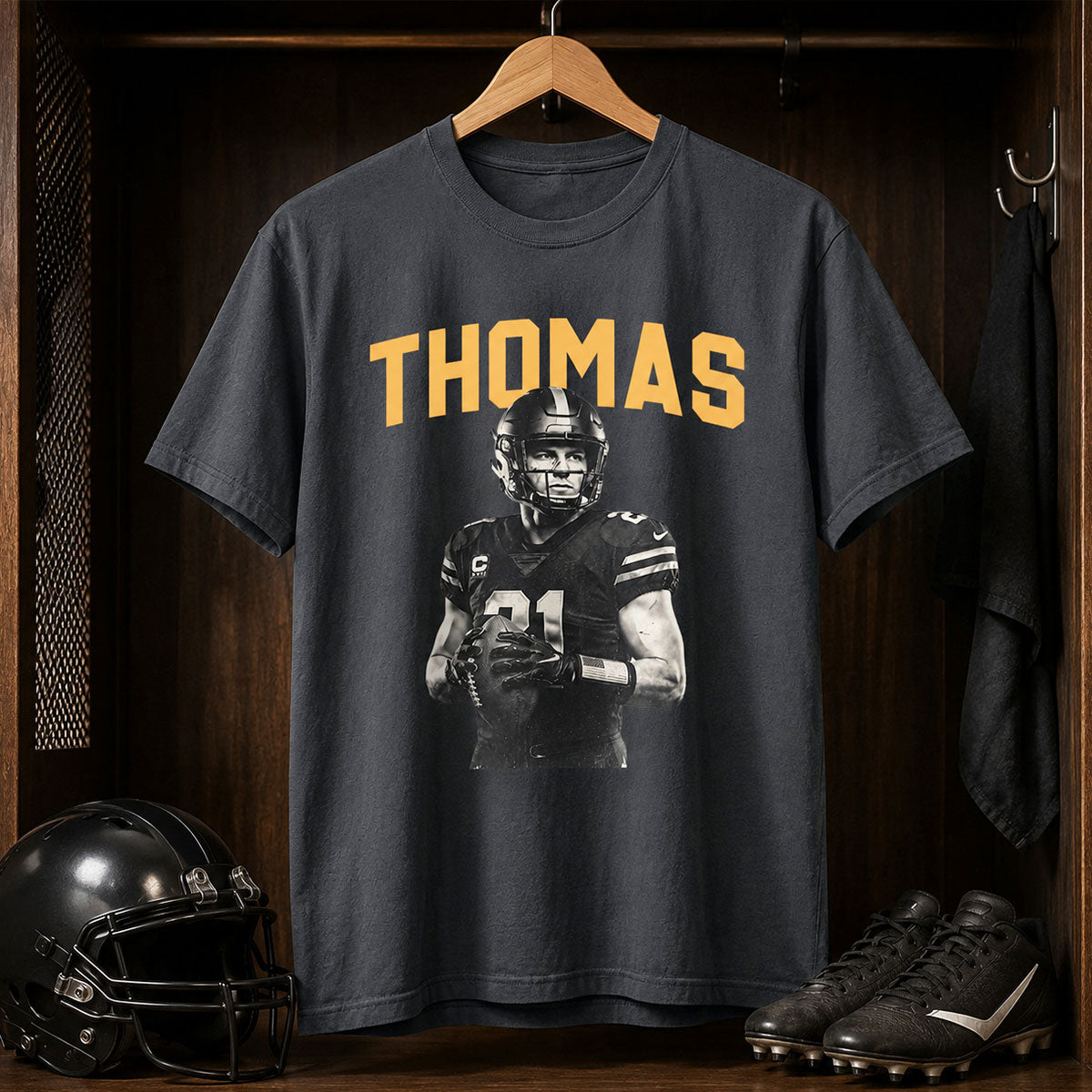 Custom Photo Retro Vintage Portrait - Personalized Shirt - Trendy Fall Tee for Football Mom