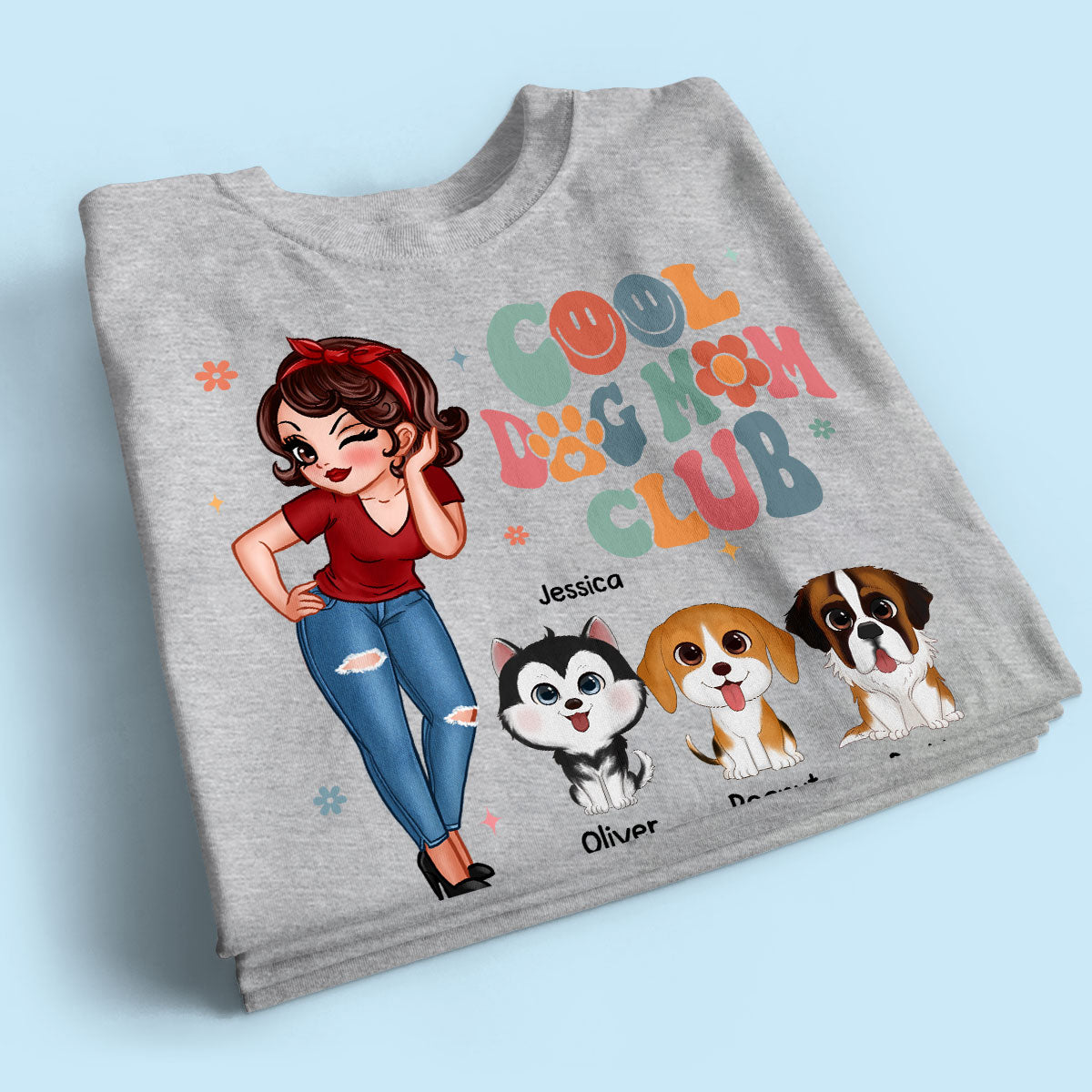 Cool Dog Mom Club Personalized Shirt