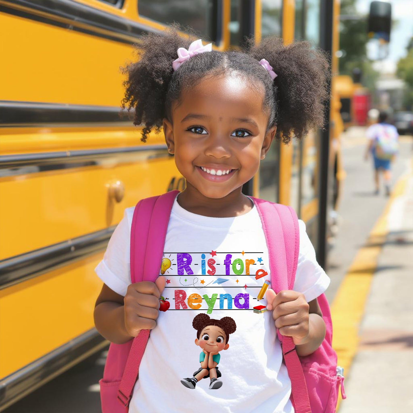Custom Name  Back To School Kids Shirt, Personalized Alphabet Kids Shirt