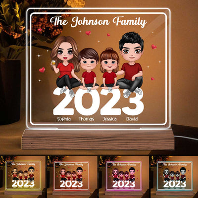 Family Sitting 2023 Personalized Custom Shape LED Night Light LED Lamp