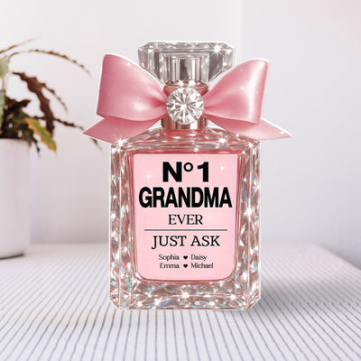 No.1 Mom Grandma Perfume Personalized Acrylic Block Plaque, Mother's Day gift