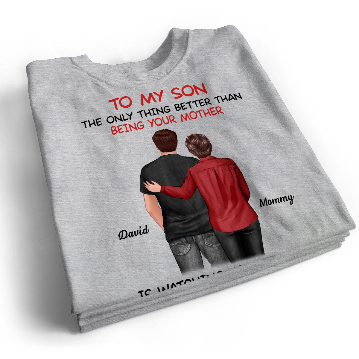 From Mom To Son Happy Father's Day Personalized Shirt, Heartfelt Gift For Son