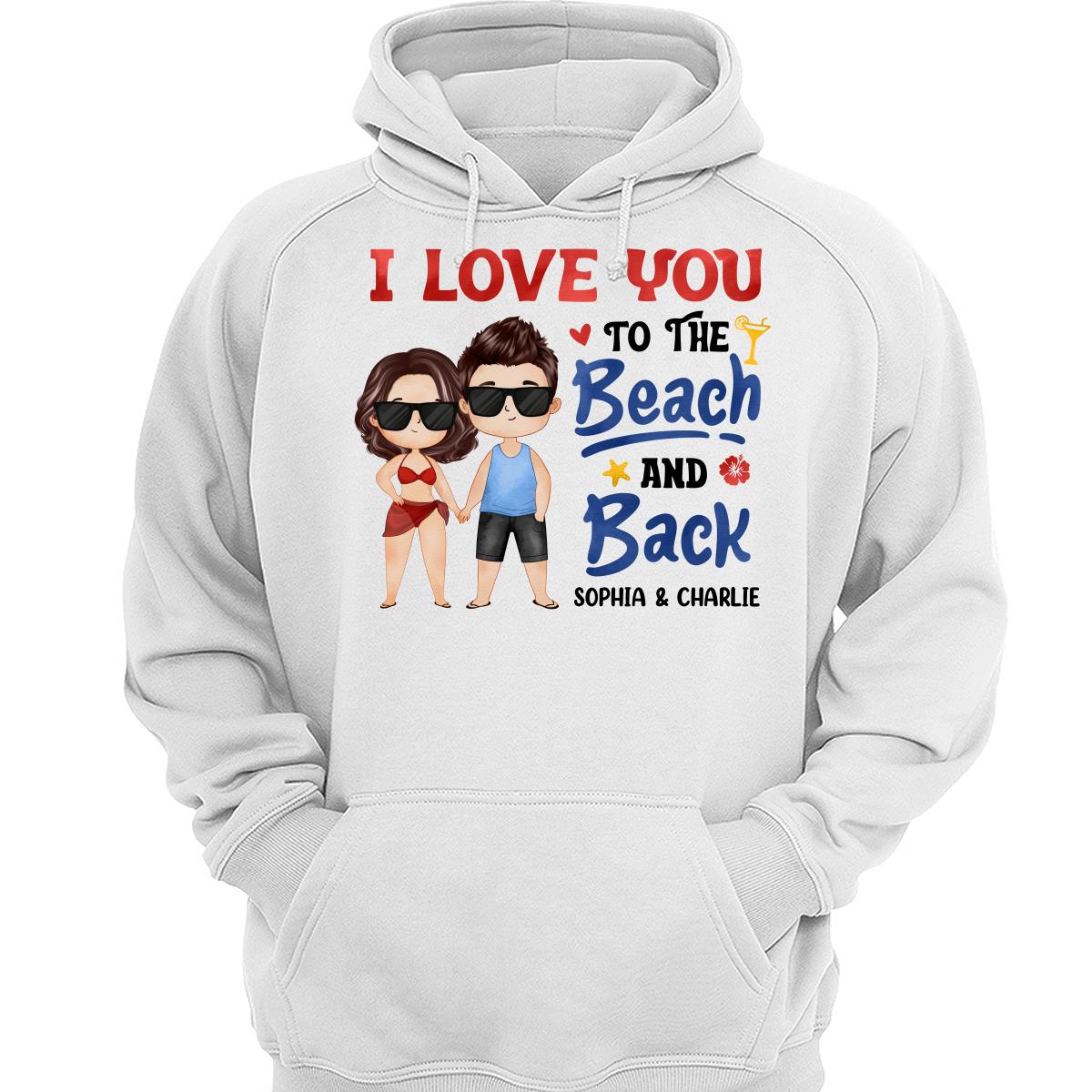 Couple Love To The Beach And Back Summer Personalized Shirt