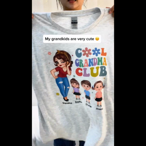 Cool Grandma Club - Personalized Shirt - Gift For Grandma