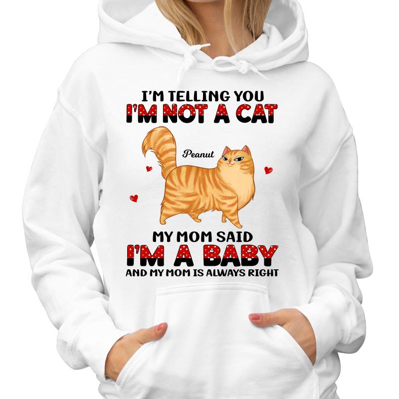 Cartoon Walking Cats Baby Mom Said Polka Dot Pattern Personalized Shirt