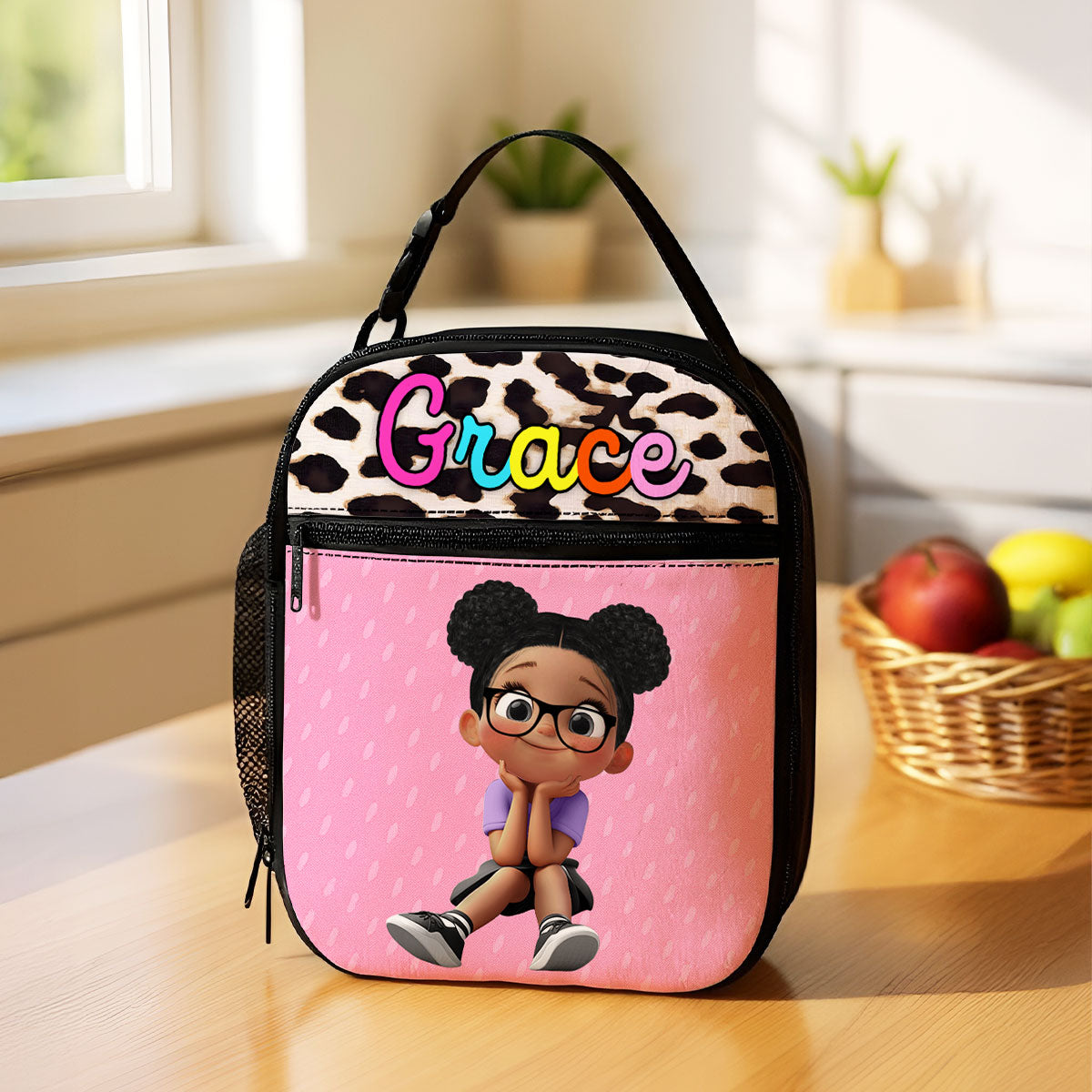 Personalized Insulated Kid Lunch Bag, Back to School Meal Tote Kit for Girls, Boys