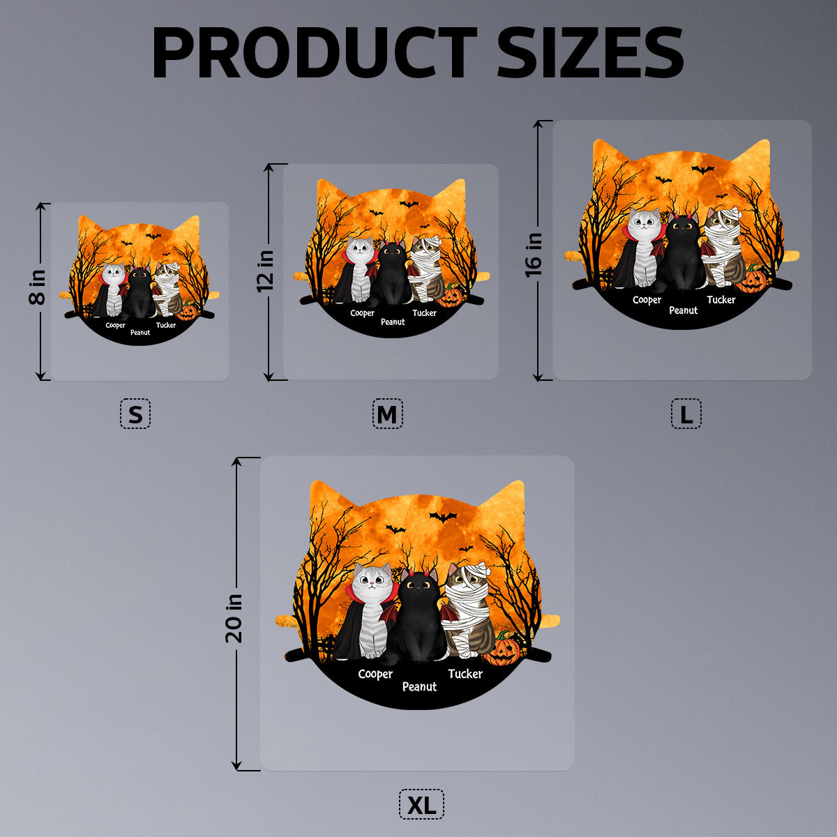 Halloween Cat Face Shaped Personalized Halloween Decal, Car Decal, Window Sticker, Halloween Decoration