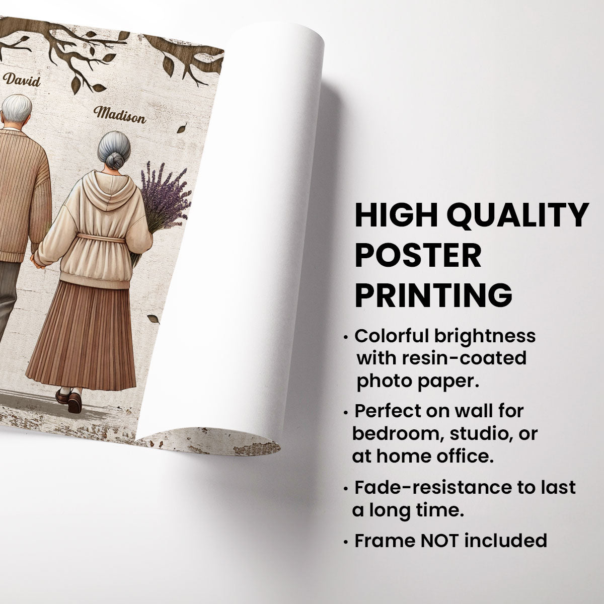 Favorite Place In The World Old Couple Personalized Poster, Gift For Him, For Her