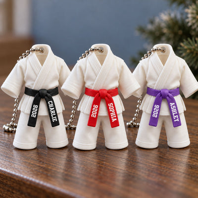 Karate Uniform - Personalized 3D Printed Ornament - Christmas Gift For Daughter, Son, Granddaughter, Grandson
