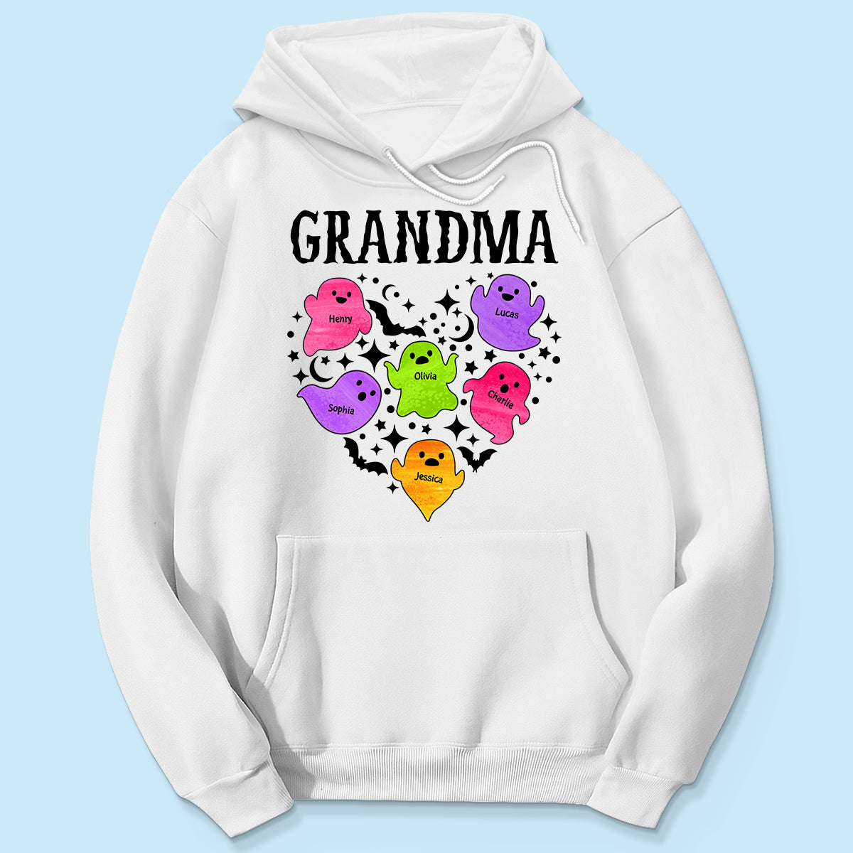 Halloween Grandma Boo Crew In Heart Personalized Shirt