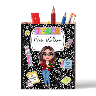 Composition Notebook Pen Pencil Holder, Back To School Gift for Teachers
