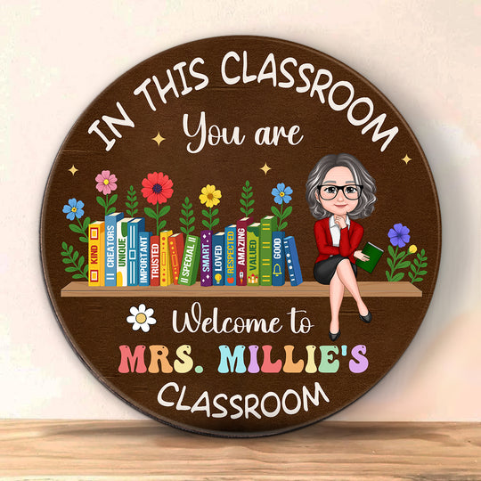 In This Classroom You Are Kind, Creators, Unique Personalized Door Sign, Classroom Decor, Teacher Appreciation Gift, Back To School Gift