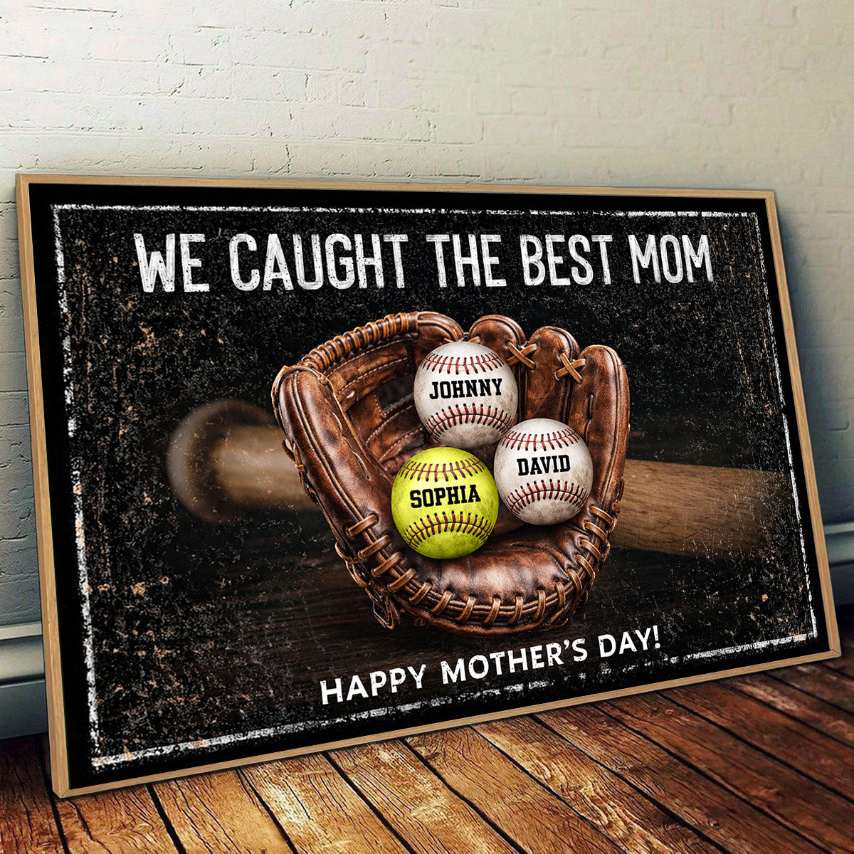 We Caught The Best Mom Dad Grandparents - Personalized Poster - Heartfelt Gift for Her, for Him