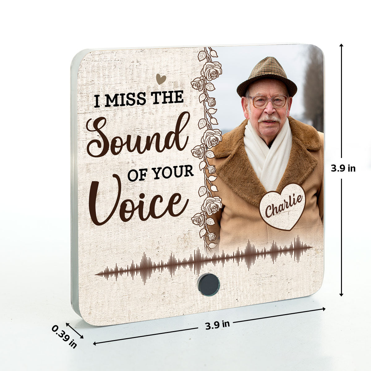 Always With You Custom Photo Voice Message Memorial Keepsake Personalized Music Fridge Magnet