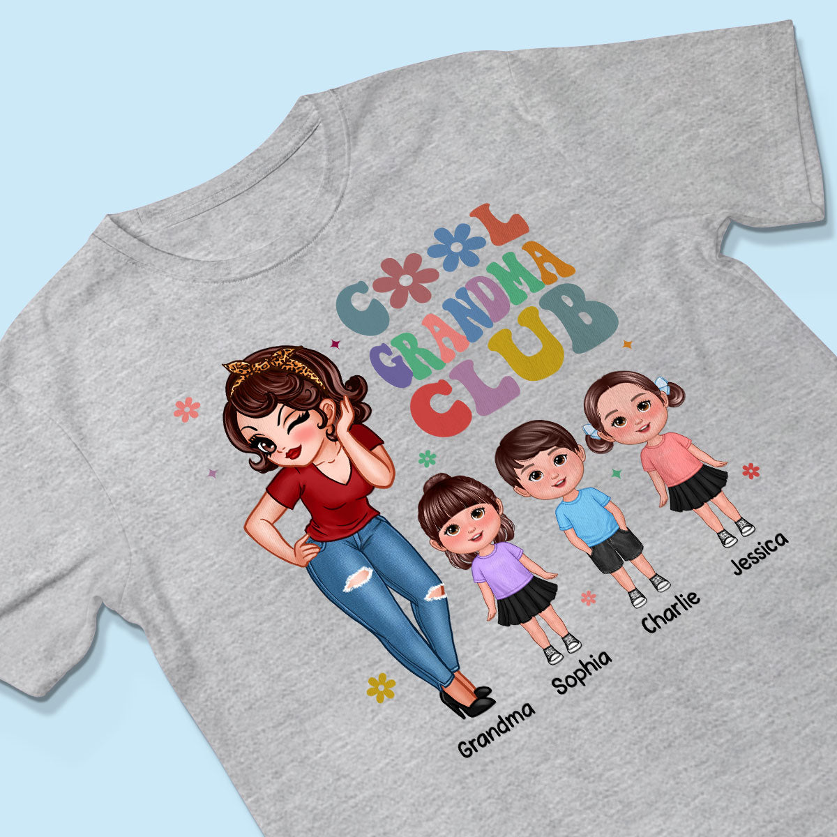 Cool Grandma Club - Personalized Shirt - Gift For Grandma