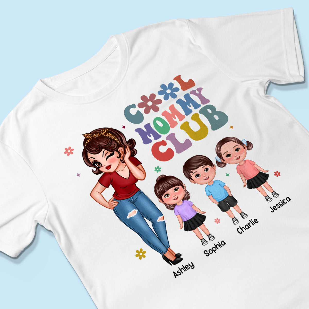 Cool Mom Aunt Club Personalized Shirt
