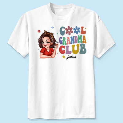 Cool Grandma Club Beautiful Woman Personalized Shirt