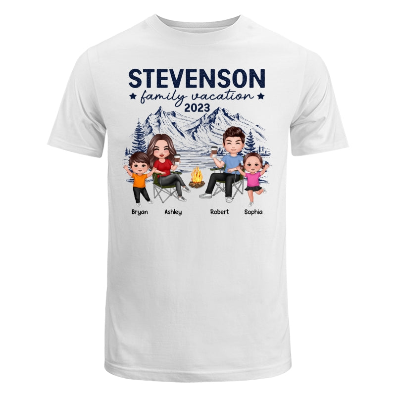 Family Vacation Camping Trip Doll Family Personalized Shirt