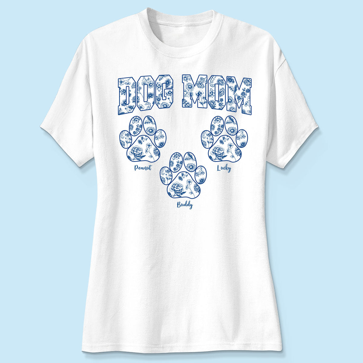 Dog Mom Chinoiserie Coquette Personalized Shirt, Gift for Dog Lovers
