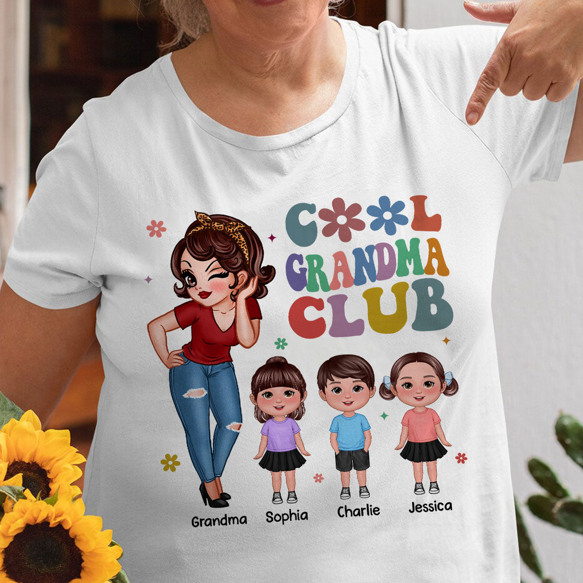 Cool Grandma Club - Personalized Shirt - Gift For Grandma