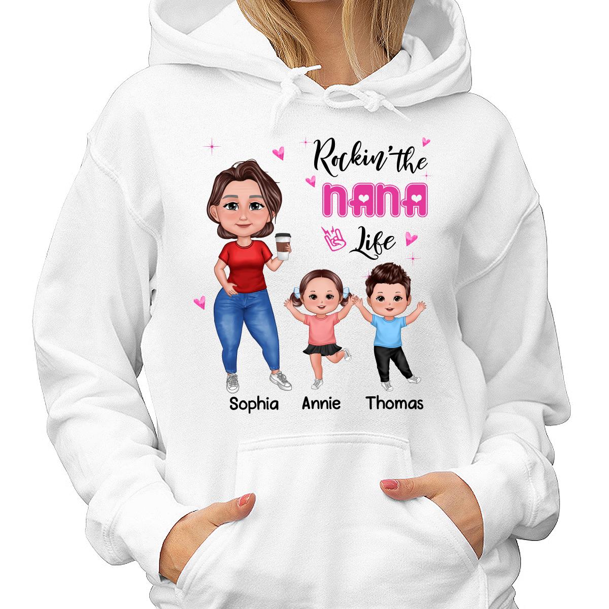 Rockin‘ Grandma Life Pretty Happy Doll Personalized Shirt