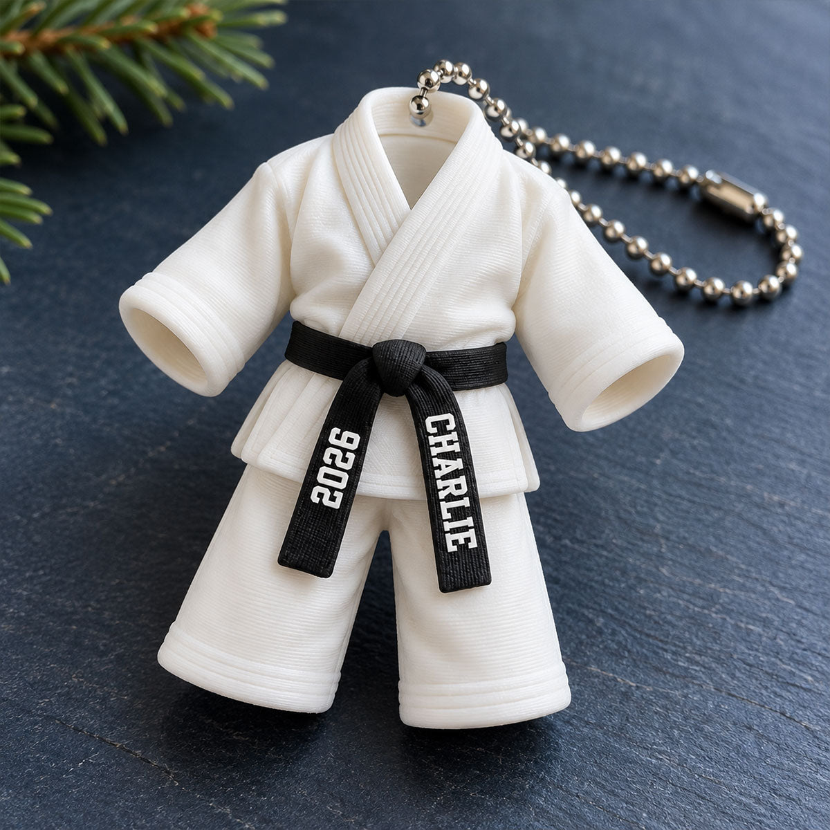 Karate Uniform - Personalized 3D Ornament - Christmas Gift For Daughter, Son, Granddaughter, Grandson