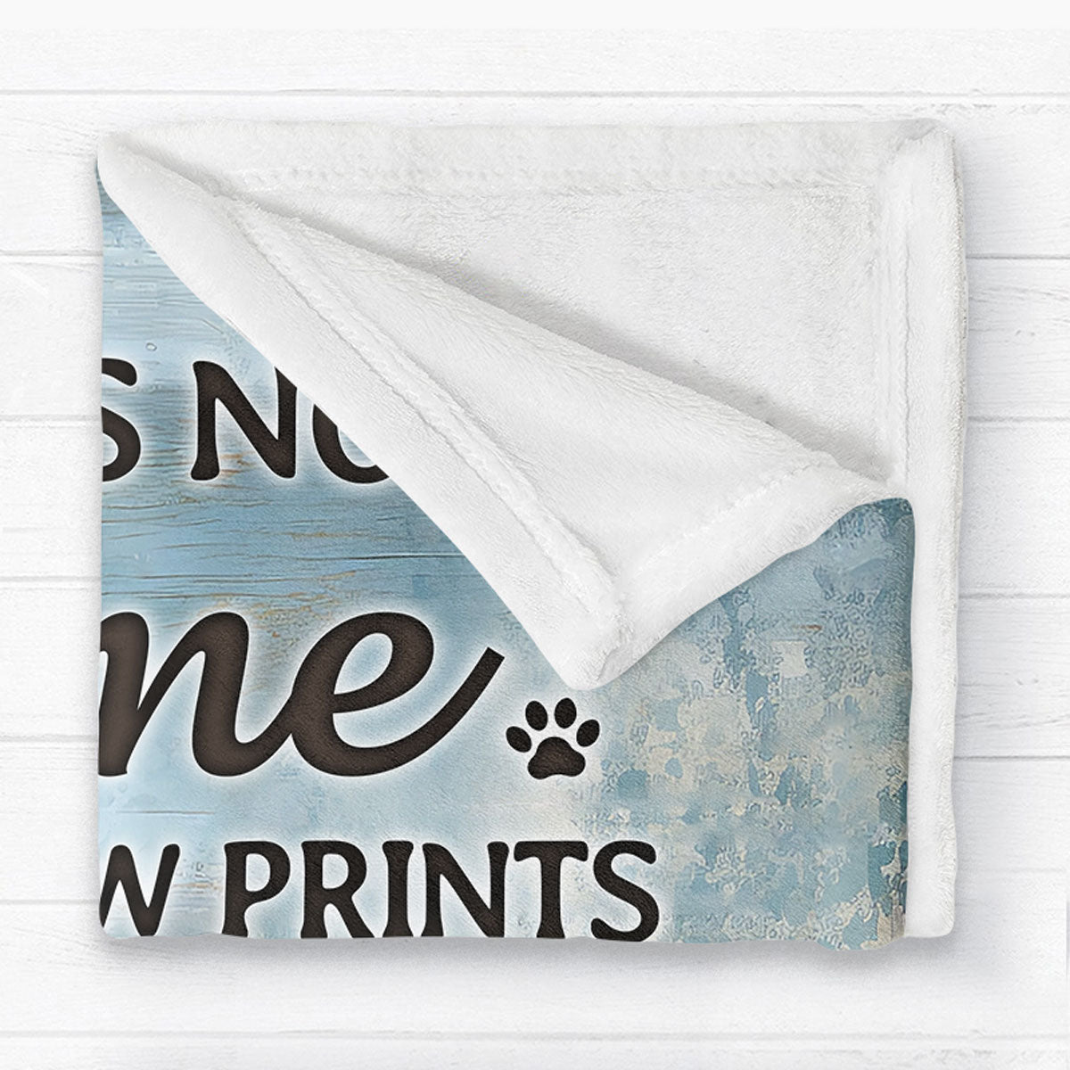 Home With Paw Prints Pet Crossword Puzzle Art Personalized Blanket