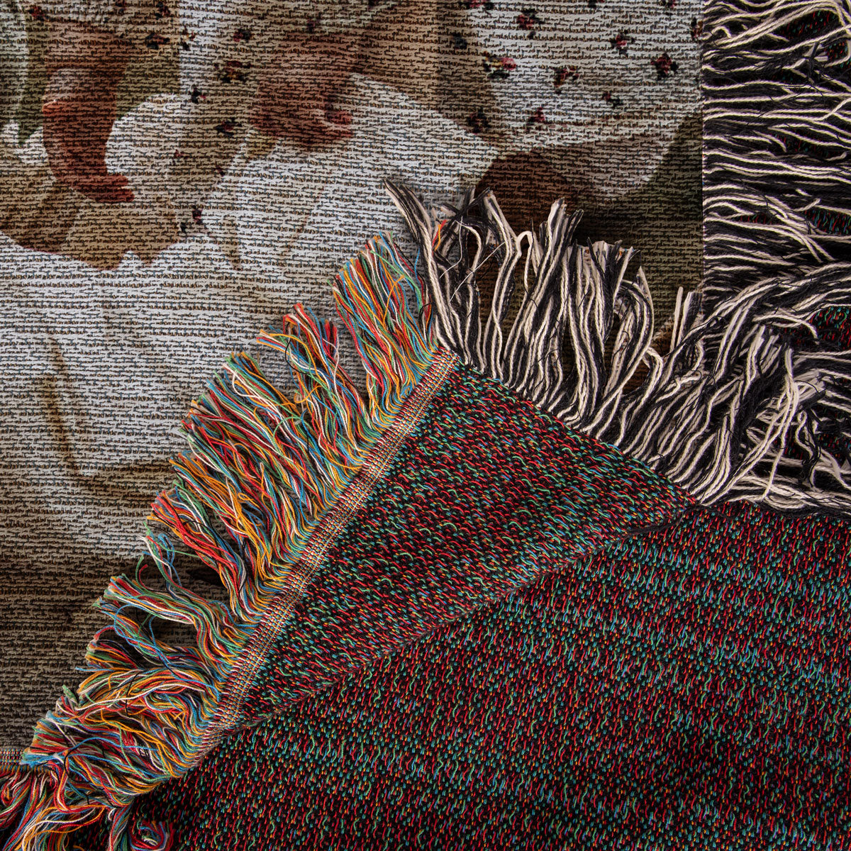 Custom Photo Unique Gift For Family Friends Personalized Tapestry Woven Blanket