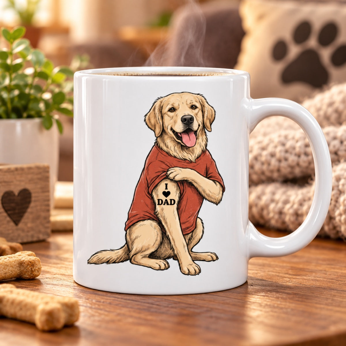 Custom Tattooed Dog Cat Pet from Photo - Personalized Mug - Gift for Dog Mom, Dog Dad, Cat Mom, Cat Dad