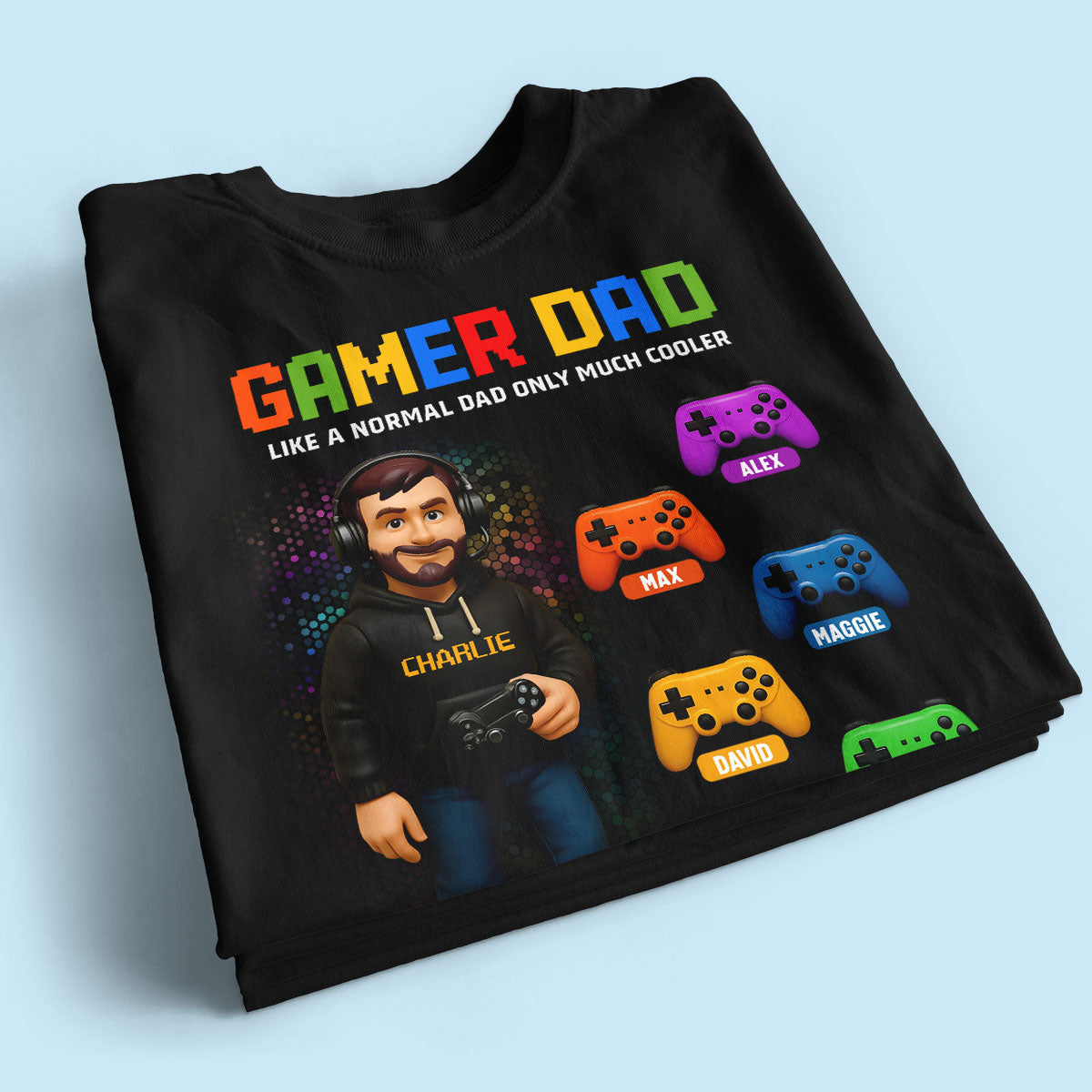 Gamer Dad Cooler Personalized Shirt, Father's Day gift for Gamer Dad, Gift for Husband