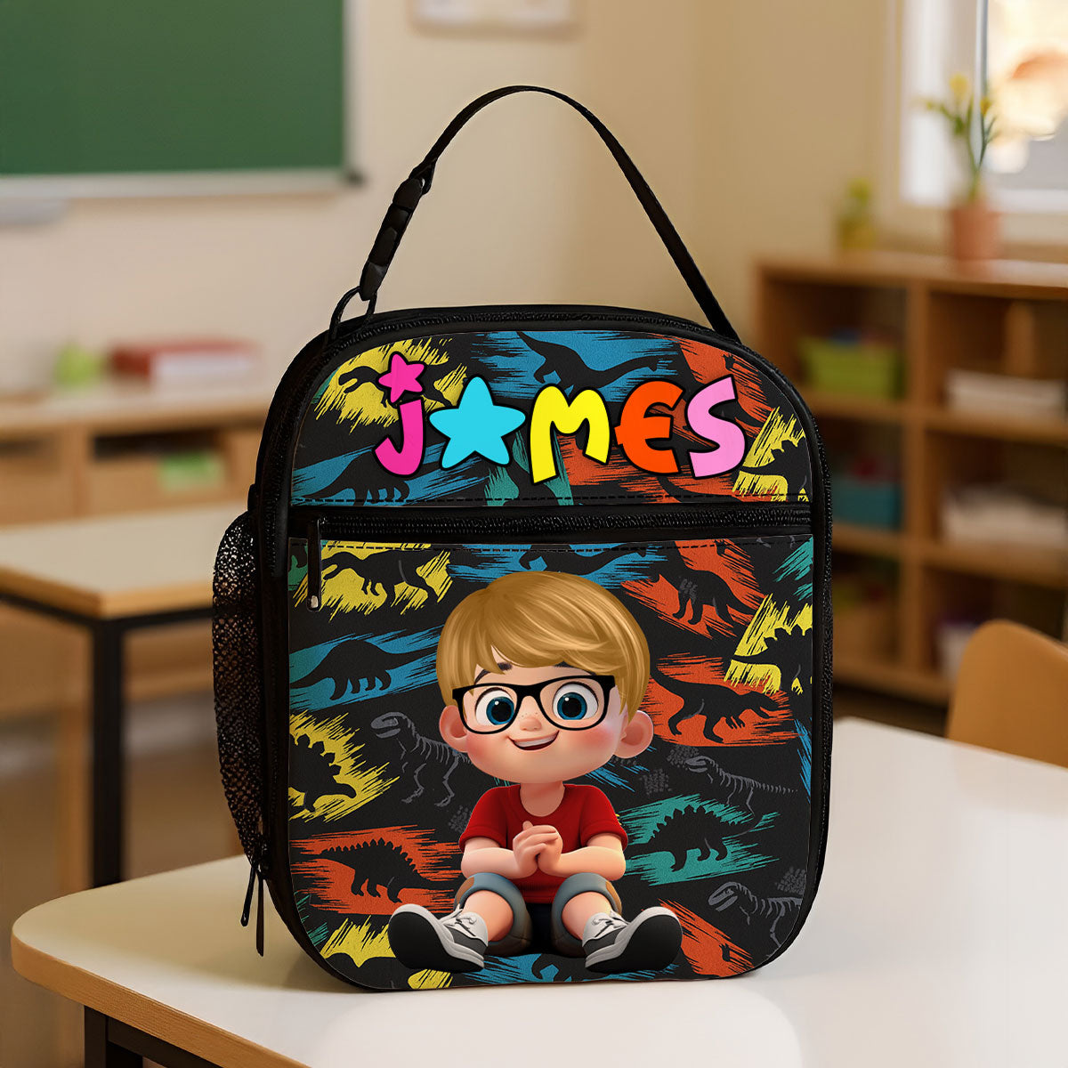 Custom Name Insulated Lunch Bag for Kids, Unique Designs for Boys & Girls, Keep Your Child’s Meals Fresh & Safe All Day