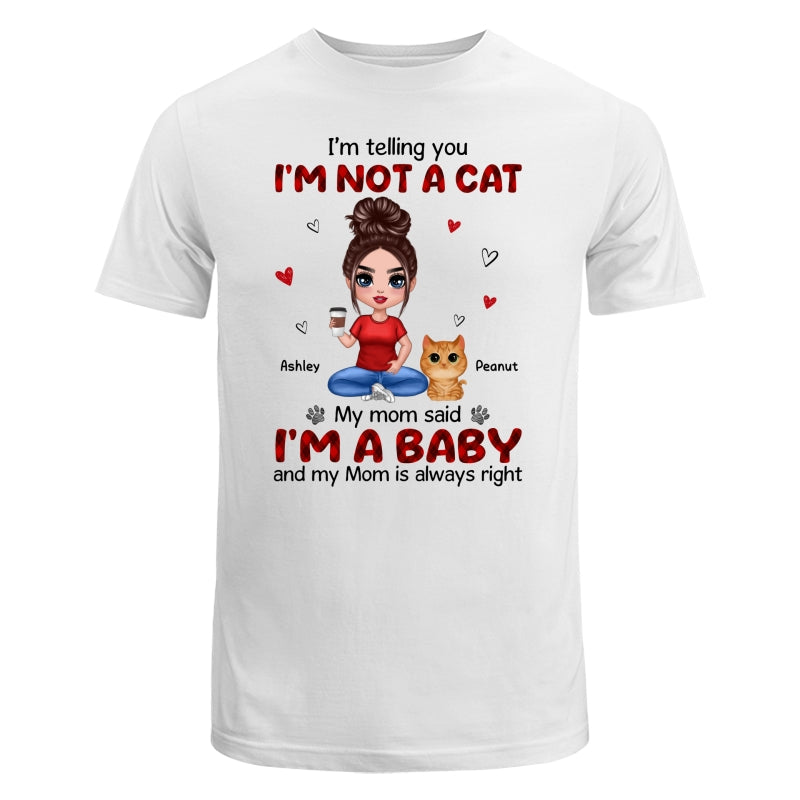 Multiple Patterns I‘m Not A Cats Watercolor Cute Cats Personalized Shirt