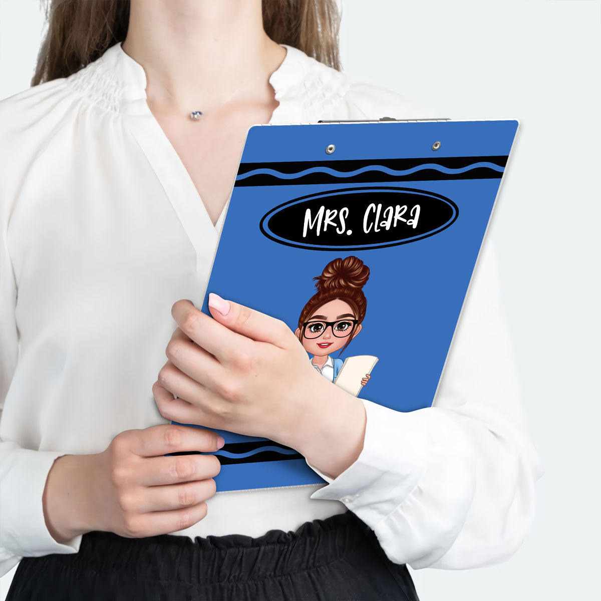 Teacher Crayon Personalized Clipboard