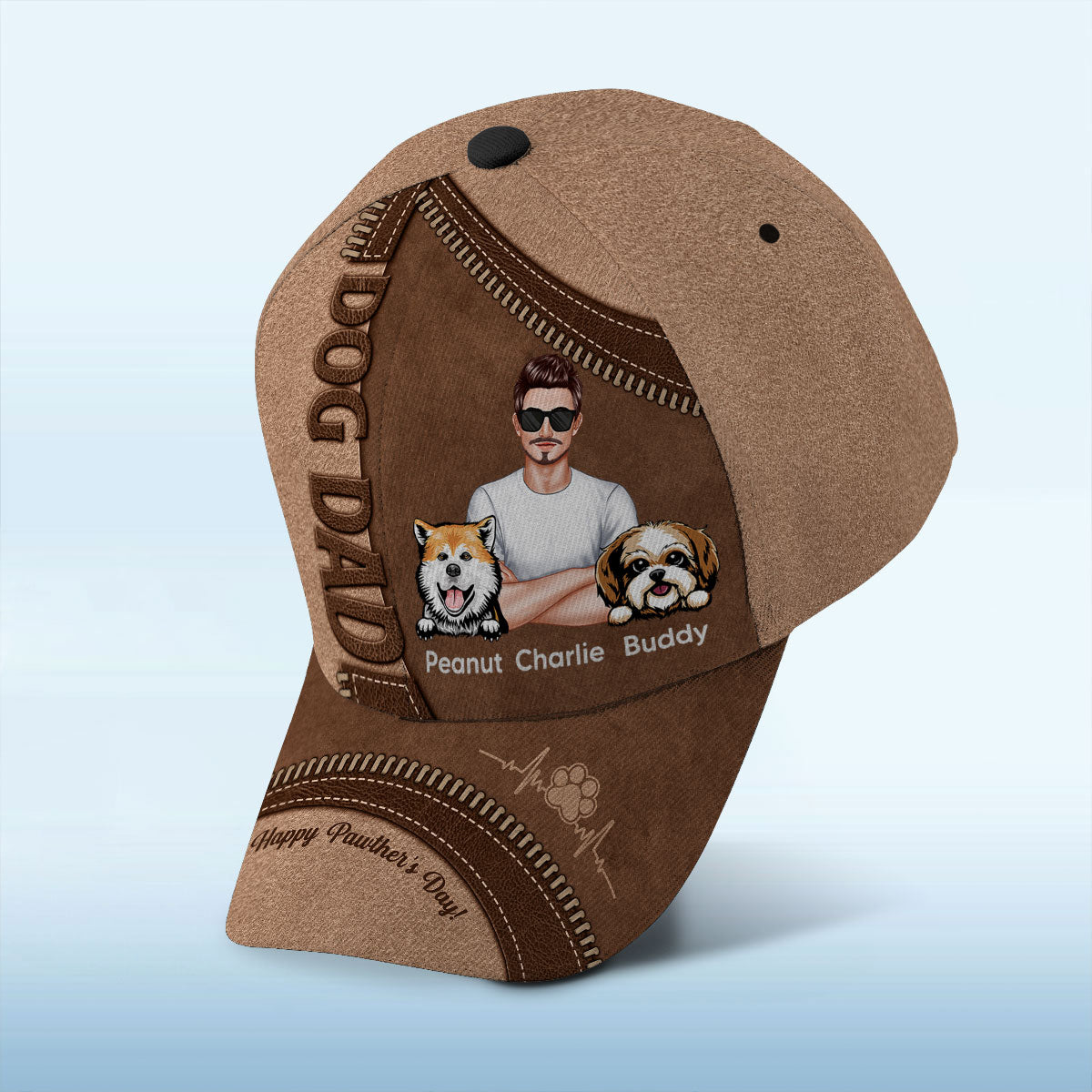 Dog Dad Happy Father's Day Personalized Classic Cap