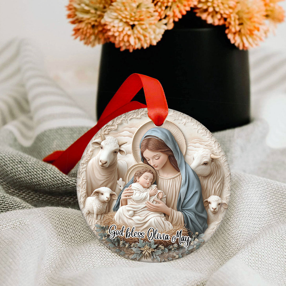 3D Nativity Scene "Birth Of Christ" Christmas Ornament