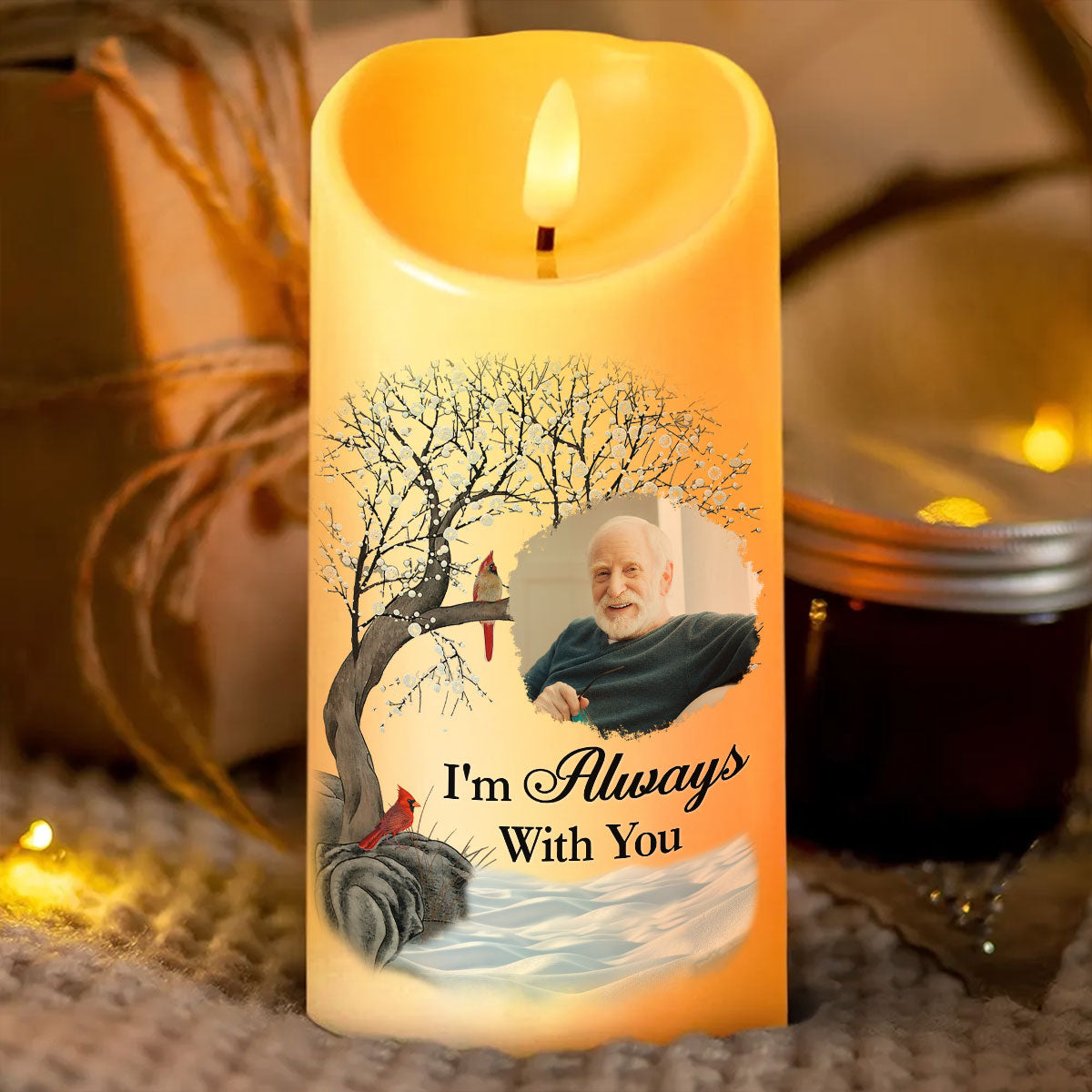There Are Some Who Bring A Light So Great To The World Flameless LED Candle - Christmas Gift, Sympathy Gift For Family Members