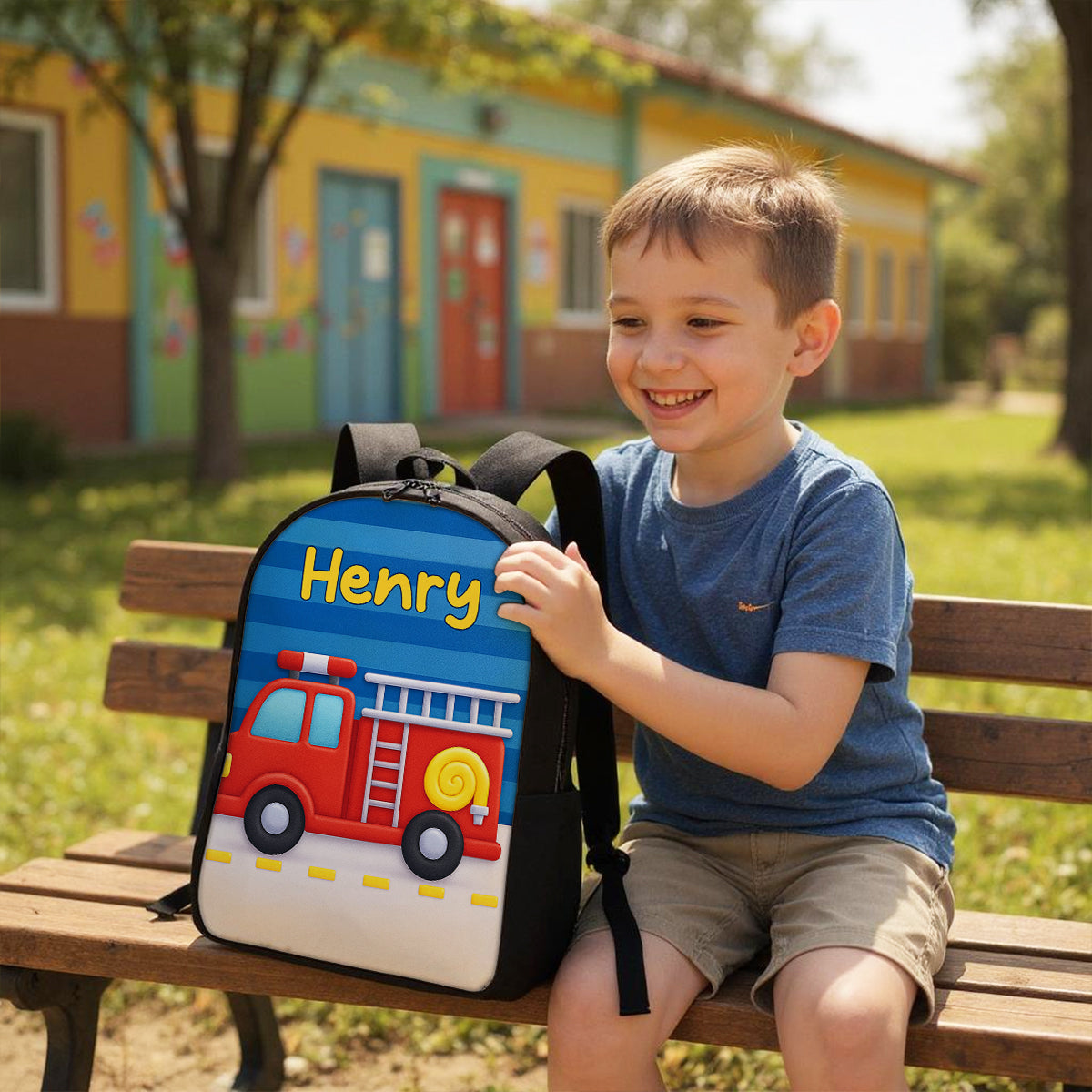 Preppy Back to School Personalized Backpack, Dinosaur Mermaid Sports Unicorn Theme, Available in 6 Designs