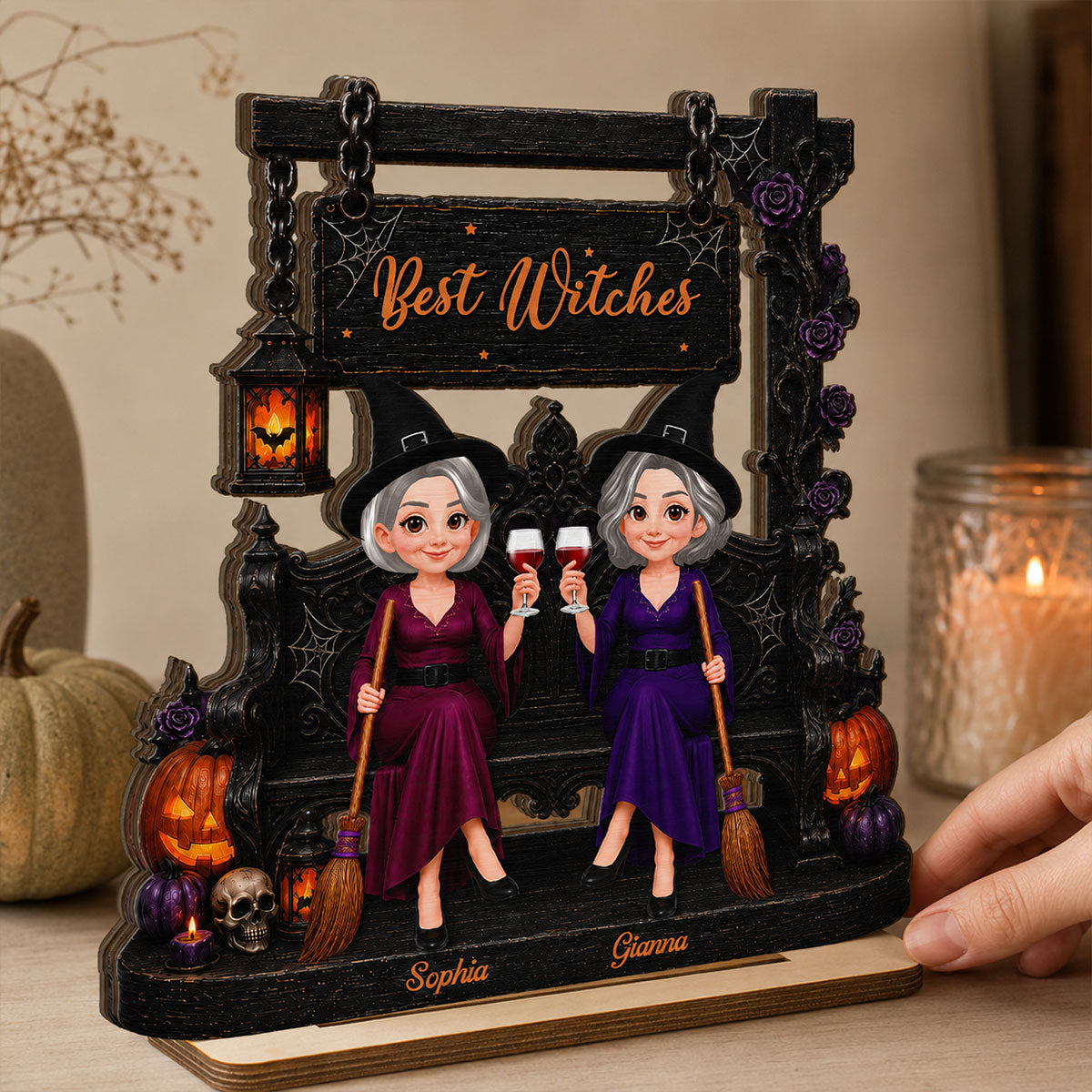 Best Witches Forever 2D Flat - Personalized Wooden Plaque