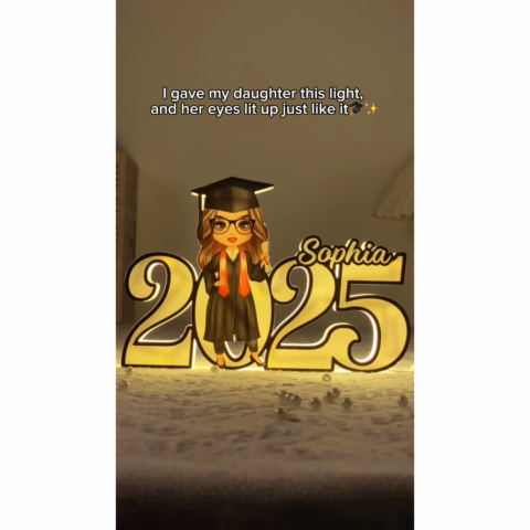 2025 Graduation Senior Personalized Light Box, Graduation Gift