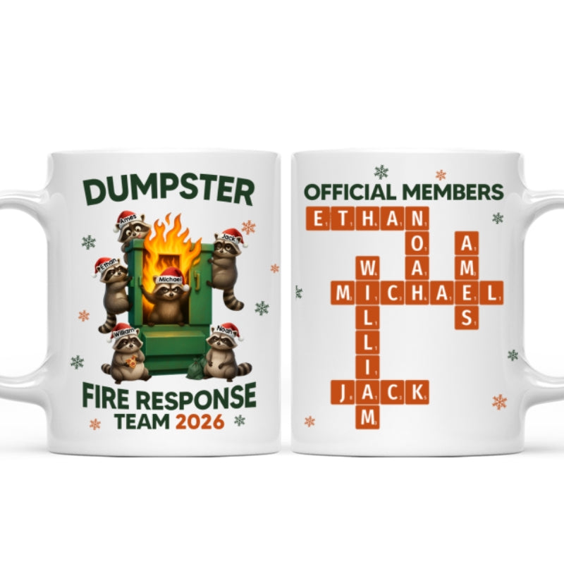 Forever Dumpster Team - Personalized Mug - Funny Holiday Gift for Coworkers