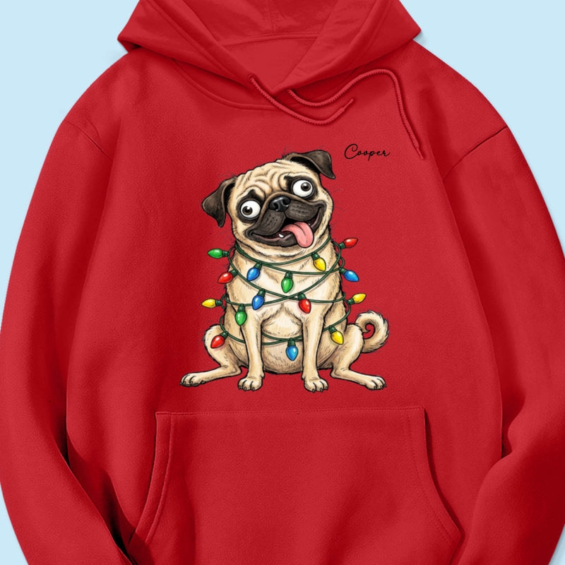 Custom Pet Portrait Quirky Silly Dog - Personalized Shirt - Funny Christmas Gift For Dog Lover