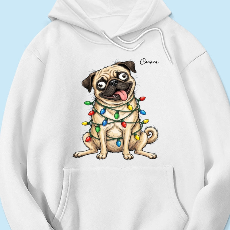 Custom Pet Portrait Quirky Silly Dog - Personalized Shirt - Funny Christmas Gift For Dog Lover
